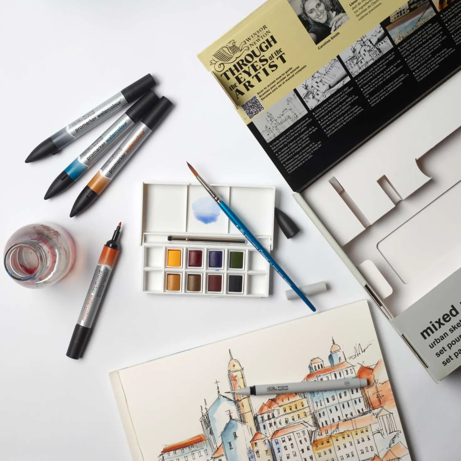 WINSOR & NEWTON™ Mixed Media Urban Sketching Set