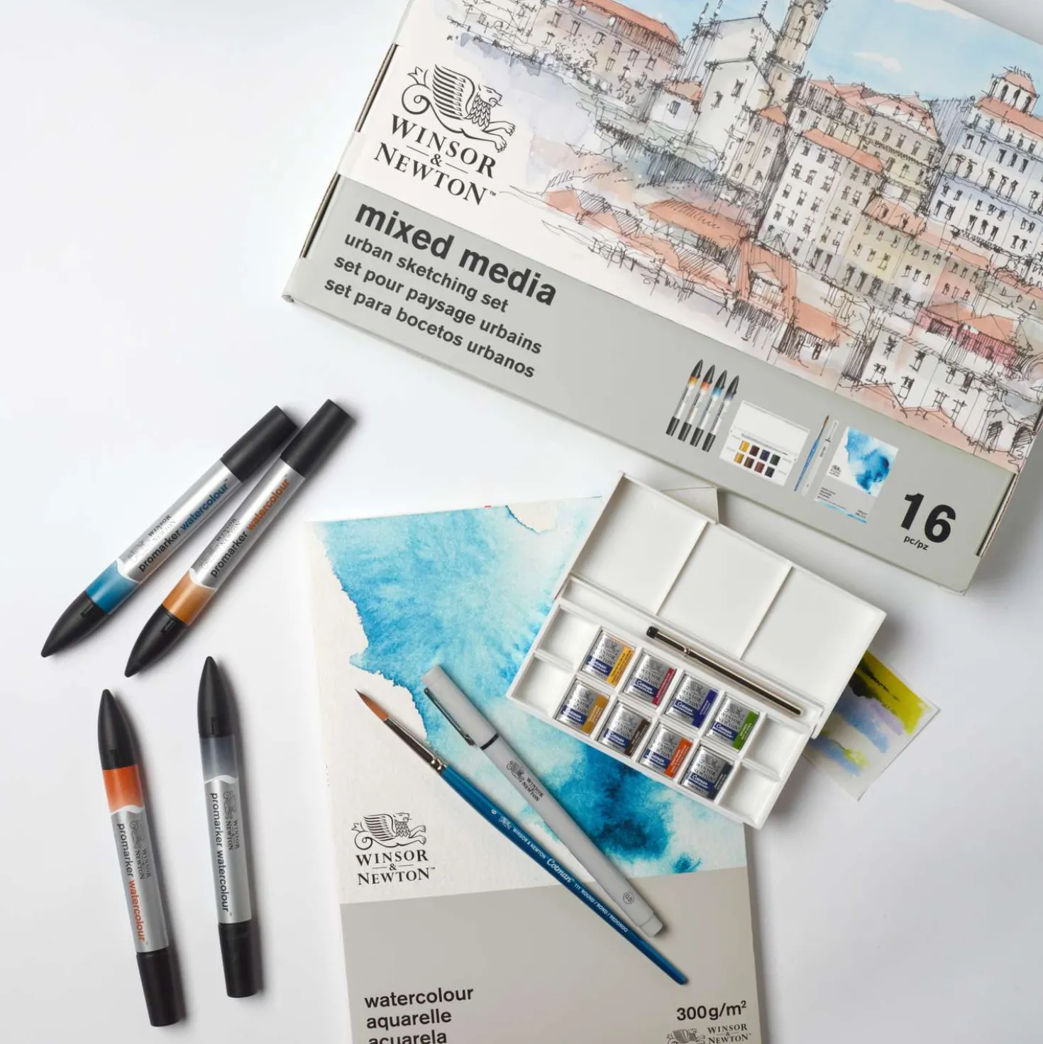 WINSOR & NEWTON™ Mixed Media Urban Sketching Set