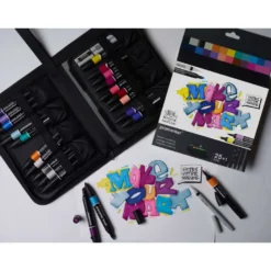 WINSOR & NEWTON™ „Modern Lettering“ Promarker Wallet Set, 25-teilig