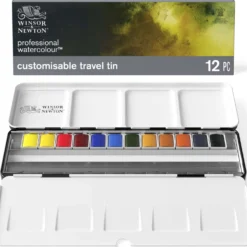 WINSOR & NEWTON™ Professional WATER COLOUR™ BLACK BOX, 12-teiliges Aquarellset
