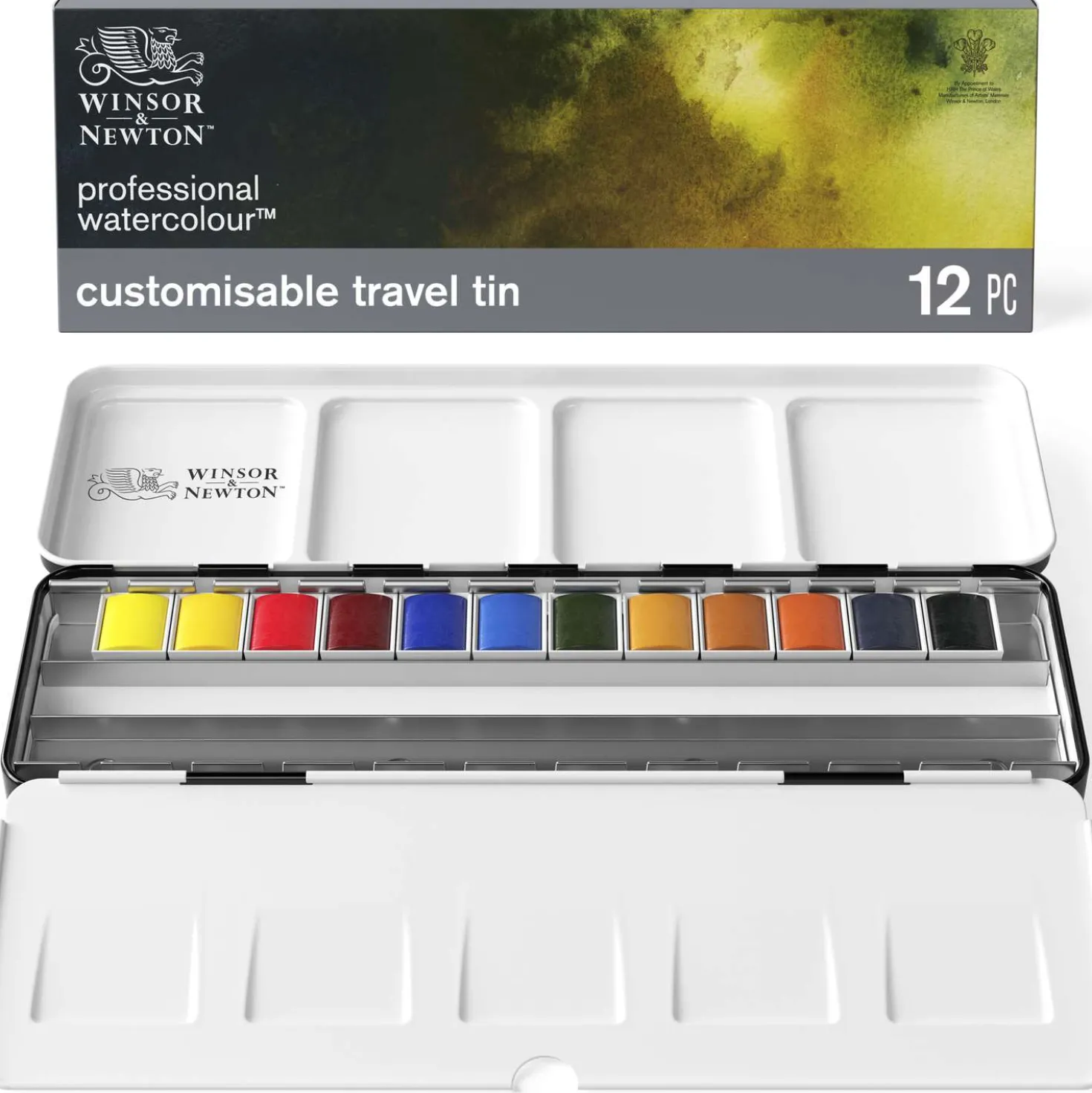 WINSOR & NEWTON™ Professional WATER COLOUR™ BLACK BOX, 12-teiliges Aquarellset
