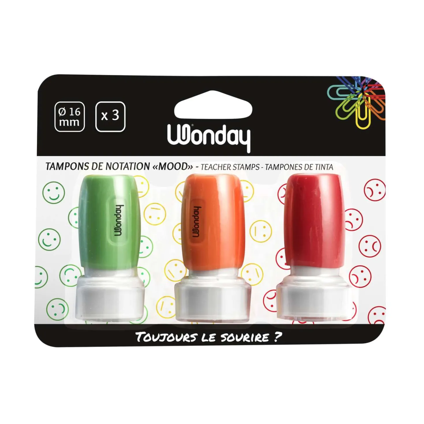 Wonday Beurteilungsstempel "Smiley"