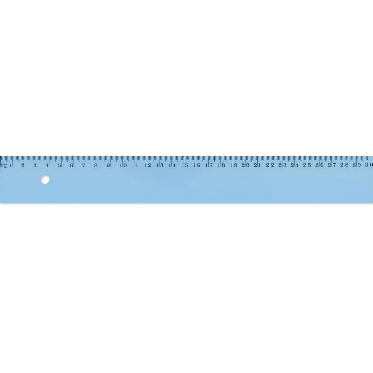 Wonday Kunststofflineal, blau-transparent