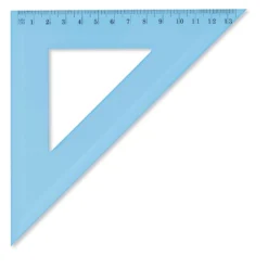 Wonday Zeichendreieck, blau-transparent