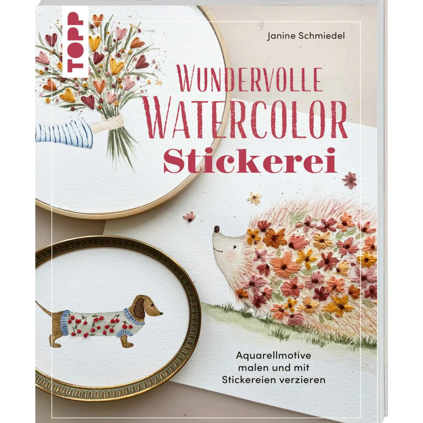 Wundervolle Watercolor Stickerei